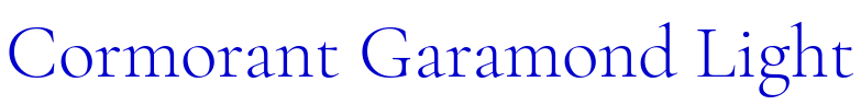Cormorant Garamond Light Schriftart